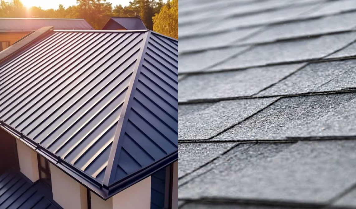 Comparison of Metal Roofing vs. Asphalt Shingles performing in storm conditions